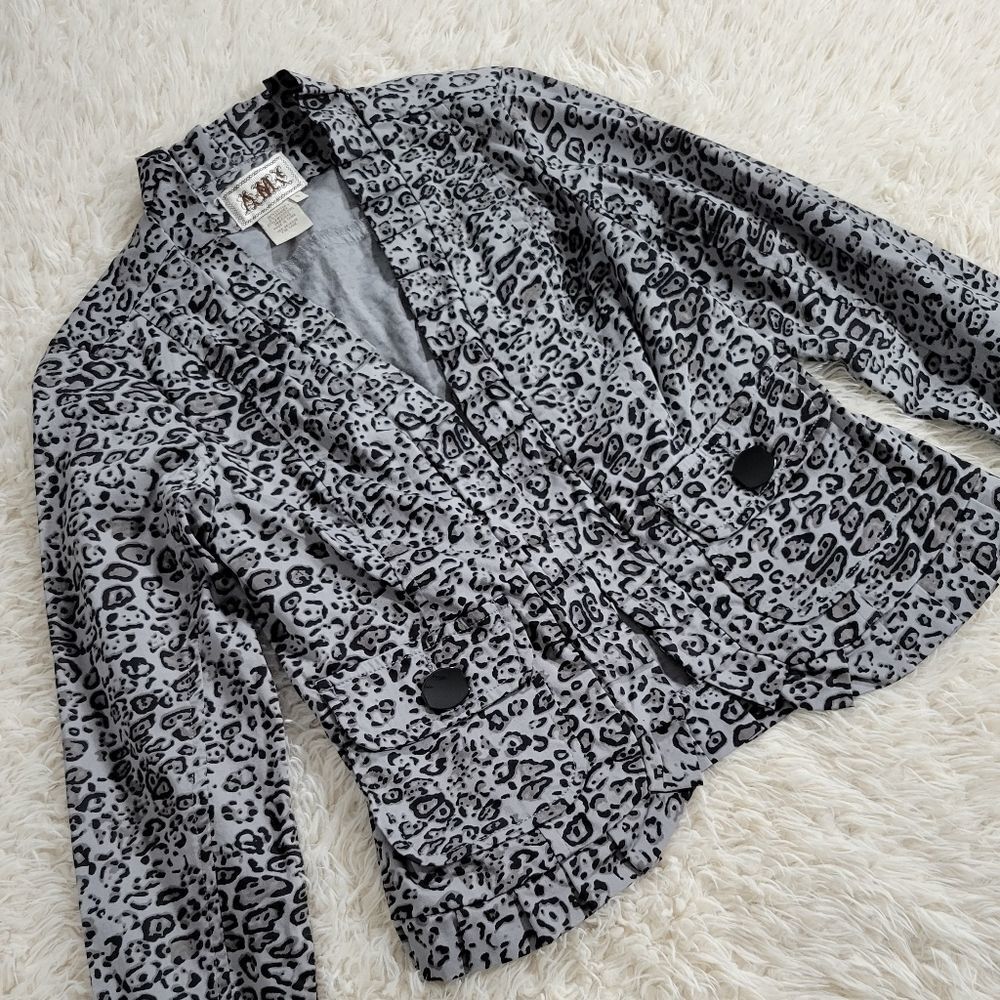 Ami Leopard Print Blazer